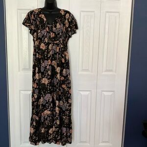 Flower print Midi dress